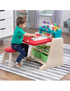 Escritorio Step2 Flip & Doodle con Taburete para Niños 2