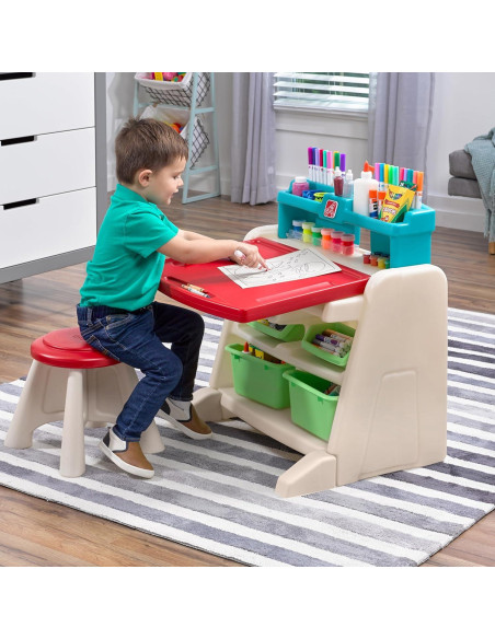 Escritorio Step2 Flip & Doodle con Taburete para Niños