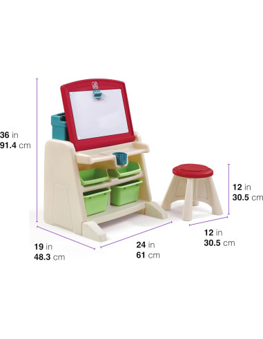 Escritorio Step2 Flip & Doodle con Taburete para Niños