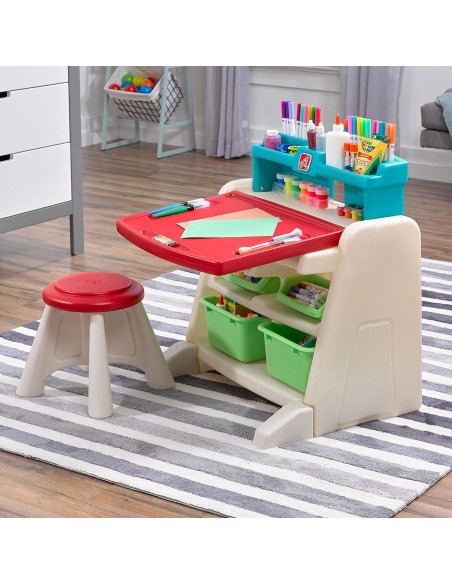 Escritorio Step2 Flip & Doodle con Taburete para Niños