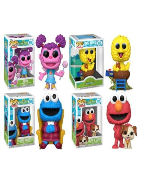 Conjunto Funko Pop! Calle Sésamo Serie 3 - Abby, Elmo y más