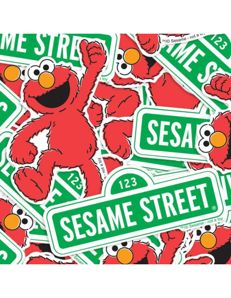 Calcomanías Coleccionables Popfunk Plaza Sésamo Elmo 10.16x15.24cm