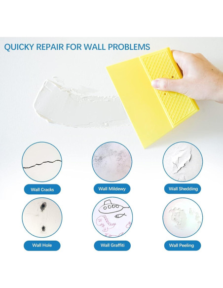 Kit de Reparación de Drywall 8 en 1 HOMMEE con Masilla 240g Kit de Reparación de Drywall 8 en 1 HOMMEE con Masilla 240g