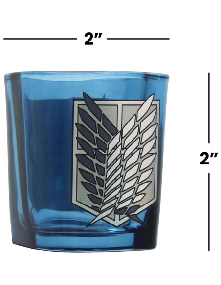Vaso de Disparo Cuadrado Just Funky Attack on Titan 44ml