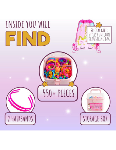 Kit de Joyería Orian con 550 Piezas para Niñas 3+ Años