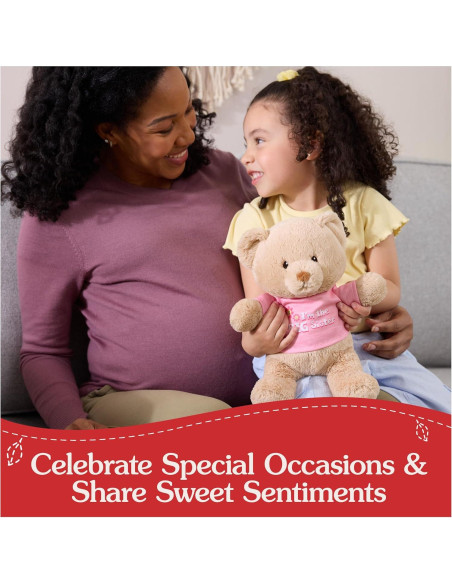 Oso de Peluche GUND 30.48 cm con Mensaje Sostenible Rosa