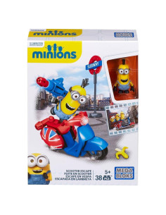 Juguete de Construcción Mega Bloks Minions Escape en Scooter