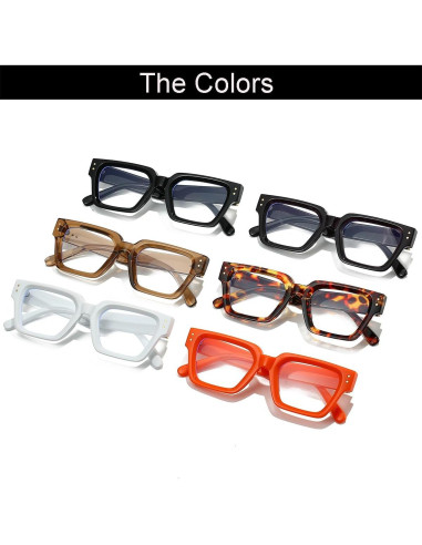 Gafas NIDOVIX Cuadradas Negras Unisex Sin Prescripción