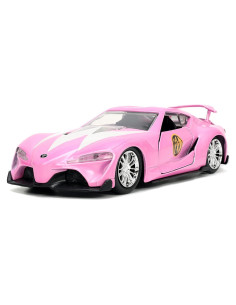 Coche Die-cast Toyota FT-1 Concept Jada Toys con Ranger Rosa 1.65"