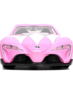 Coche Die-cast Toyota FT-1 Concept Jada Toys con Ranger Rosa 1.65" 2