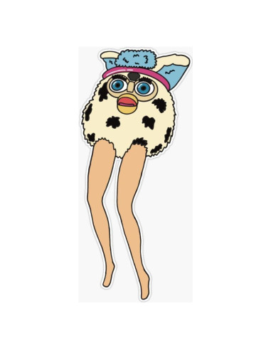 Calcomanía de Vinilo Furby Long Legger 12.7 cm - CRR Graphics