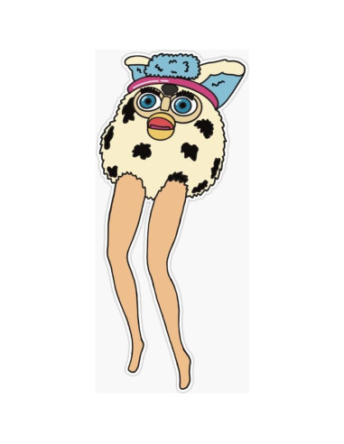 Calcomanía de Vinilo Furby Long Legger 12.7 cm - CRR Graphics