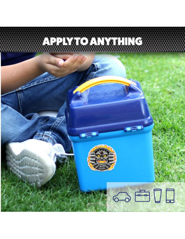 Set de 7 Calcomanías Max-D Monster Jam - Vinilo para Auto y Laptop