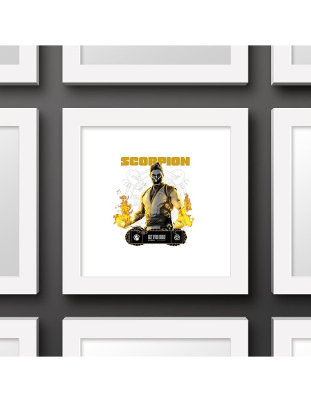 Arte de Pared Gallery Pops Mortal Kombat Scorpion 30x30 cm