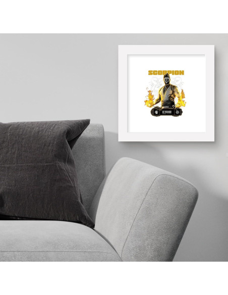 Arte de Pared Gallery Pops Mortal Kombat Scorpion 30x30 cm
