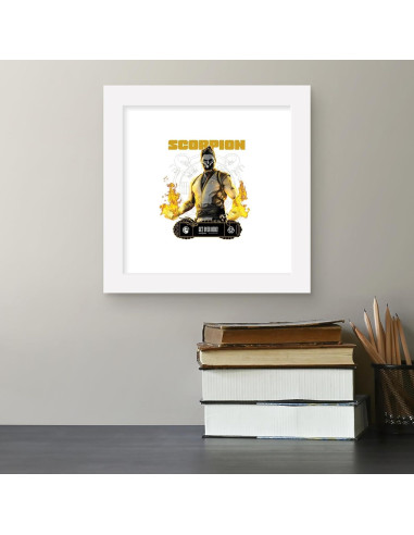 Arte de Pared Gallery Pops Mortal Kombat Scorpion 30x30 cm
