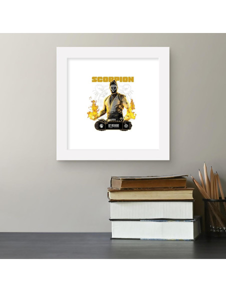 Arte de Pared Gallery Pops Mortal Kombat Scorpion 30x30 cm