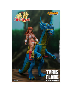 Figura Tyris Flare y Dragón Azul Storm Collectibles 1/12 2