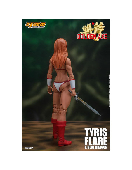 Figura Tyris Flare y Dragón Azul Storm Collectibles 1/12