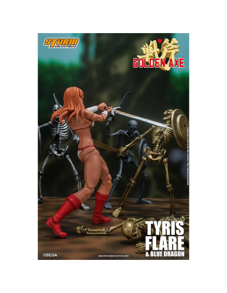 Figura Tyris Flare y Dragón Azul Storm Collectibles 1/12
