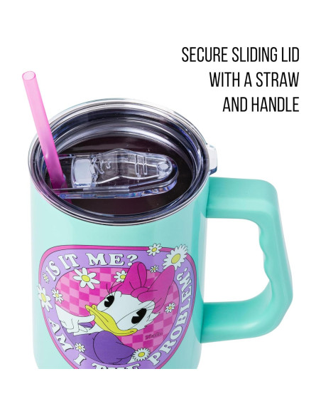 Taza Acero Inoxidable Silver Buffalo Daisy Duck 40oz con Asa