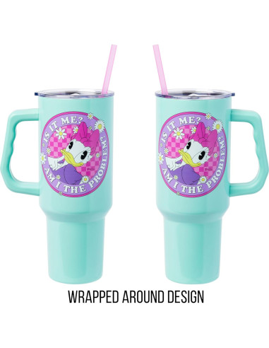 Taza Acero Inoxidable Silver Buffalo Daisy Duck 40oz con Asa