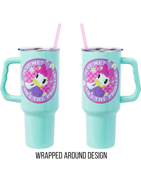 Taza Acero Inoxidable Silver Buffalo Daisy Duck 40oz con Asa