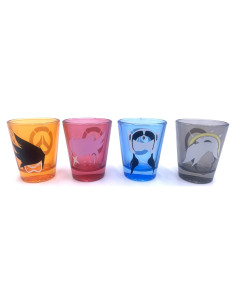 Set de 4 Vasos de Chupito Overwatch Just Funky 59 ml