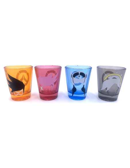 Set de 4 Vasos de Chupito Overwatch Just Funky 59 ml