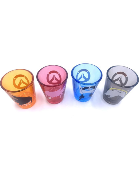 Set de 4 Vasos de Chupito Overwatch Just Funky 59 ml