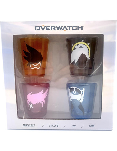 Set de 4 Vasos de Chupito Overwatch Just Funky 59 ml