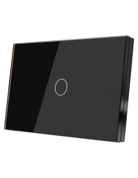 Interruptor de Luz Inteligente LOUYSGEN 1 Gang Wi-Fi 2.4GHz Negro Interruptor de Luz Inteligente LOUYSGEN 1 Gang Wi-Fi 2.4GHz Negro