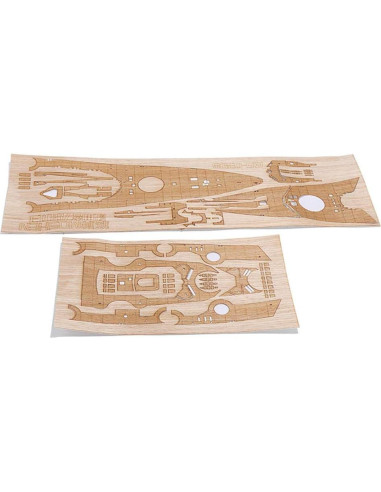 Cubierta de Madera Tamiya Bismarck 1:350 Mejorada