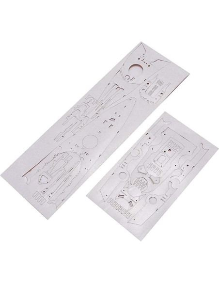 Cubierta de Madera Tamiya Bismarck 1:350 Mejorada