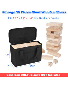 Bolsa de Almacenamiento Cosmos para Bloques de Madera 56 Piezas 2