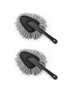 MoKo Duster de Coche 2 Paquete Microfibra Suave Gris