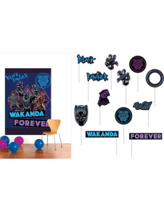 Decoración Multicolor Pantera Negra Amscan 2.06 m x 1.43 m 2