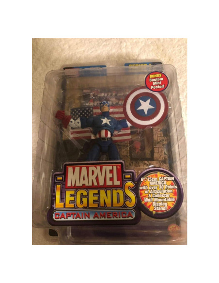 Figura de Acción Marvel Legends Toybiz Captain America 15 cm