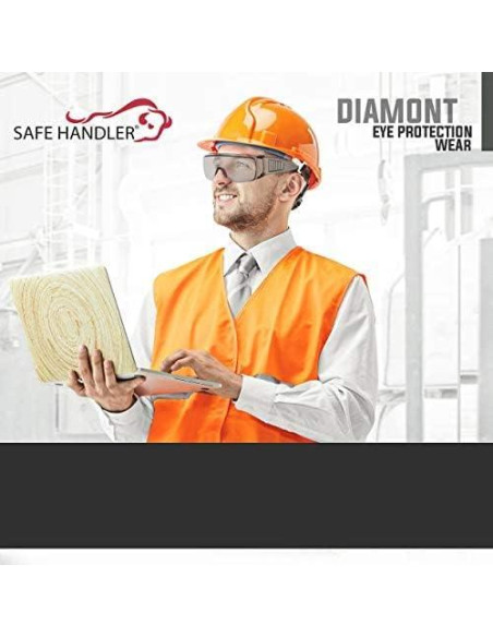 Gafas de Seguridad Bison Life Diamont Ventiladas Gris - 6 Pares