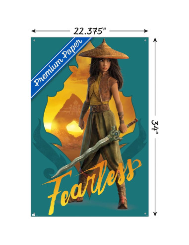 Póster de Pared Disney Raya y el Último Dragón 56.7x86.4cm