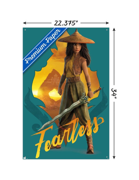 Póster de Pared Disney Raya y el Último Dragón 56.7x86.4cm