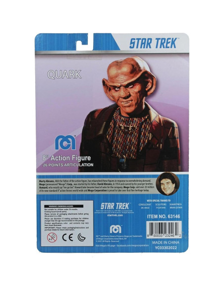 Figura de Acción Quark Mego Star Trek Espacio Profundo 9 20 cm