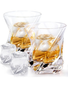Set de 2 Vasos de Whisky James Bentley STAR 207ml Cristal 2