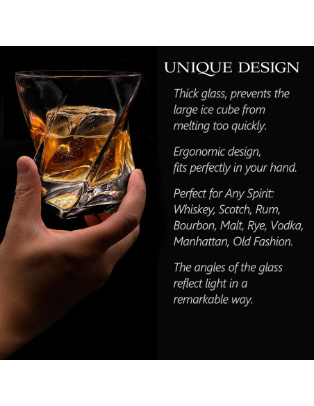 Set de 2 Vasos de Whisky James Bentley STAR 207ml Cristal