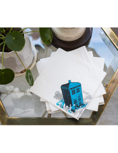 Juego de Servilletas Doctor Who TARDIS 20 Piezas Underground Toys
