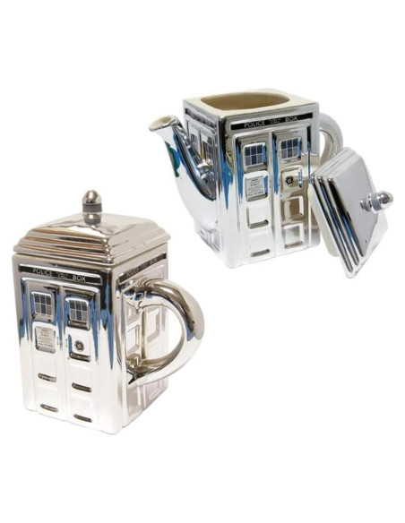 Juego de Tetera y Taza Doctor Who TARDIS Cerámica 3D