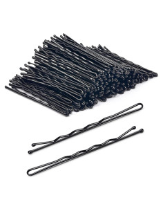 Pinzas de Pelo Jumbo MORGLES 120PCS Negras 6.99cm