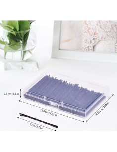 Pinzas de Pelo Jumbo MORGLES 120PCS Negras 6.99cm 2