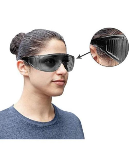 Gafas de Seguridad Bison Life Diamont Ventiladas Gris - 6 Pares