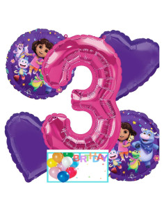 Globos de Cumpleaños Anagram Dora La Exploradora 5 Piezas